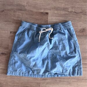 J. Crew Light Blue Denim Drawstring Shorts